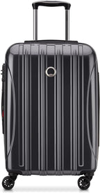 DELSEY PARIS Helium Aero Hardside Expandable Luggage with Spinner Wheels, Titanium, Carry-On Plus 21 Inch
