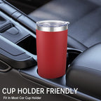 20 oz Tumblers Bulk Stainless Steel Tumbler with Lid Double Wall Vacuum Insulated Coffee Mug 20oz Powder Coated Cup for Hot and Cold Drinks, Mix Color, 12 pack