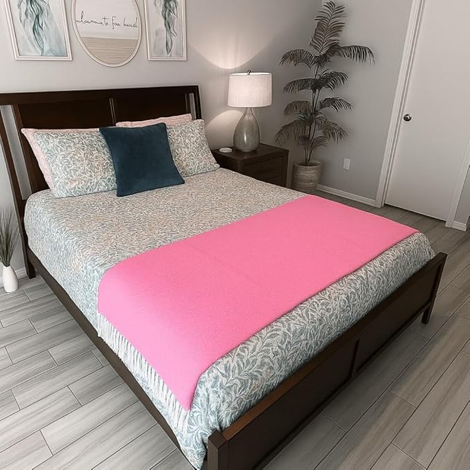 Open Road Goods Solid Color Mexican Yoga Blanket – Large Handwoven Throw for Yoga, Beach, Camping or Home – Soft and Durable Cotton Blend