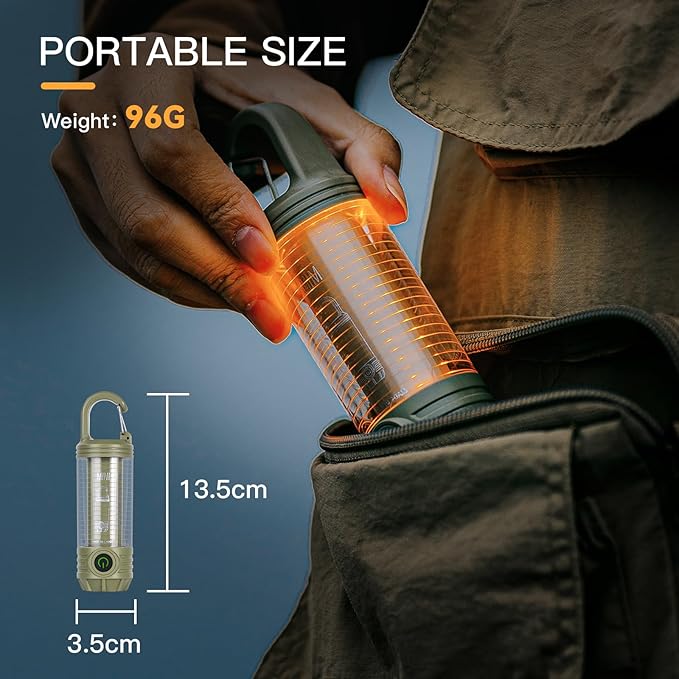 sofirn LED Camping Lantern Flashlight Rechargeable, Bright Portable Camp Light with Red Light, 6 Lighting Modes, Outdoor Tent Night Light for Hurricane, Hiking, Night Walking, Emergency