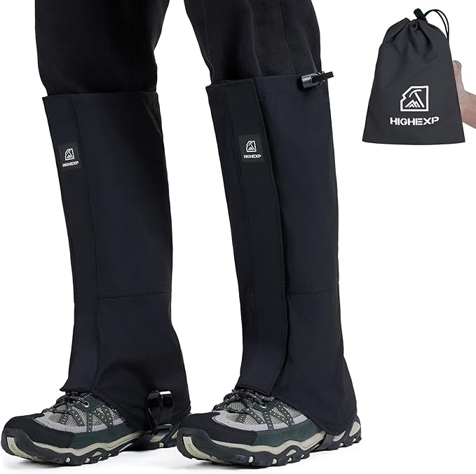 Leg Gaiters 100% Waterproof Adjustable Shoe Snow Boot Guard Gators for Hiking Shoe Cover Hunting Snowshoeing Climbing Walking for Women Men