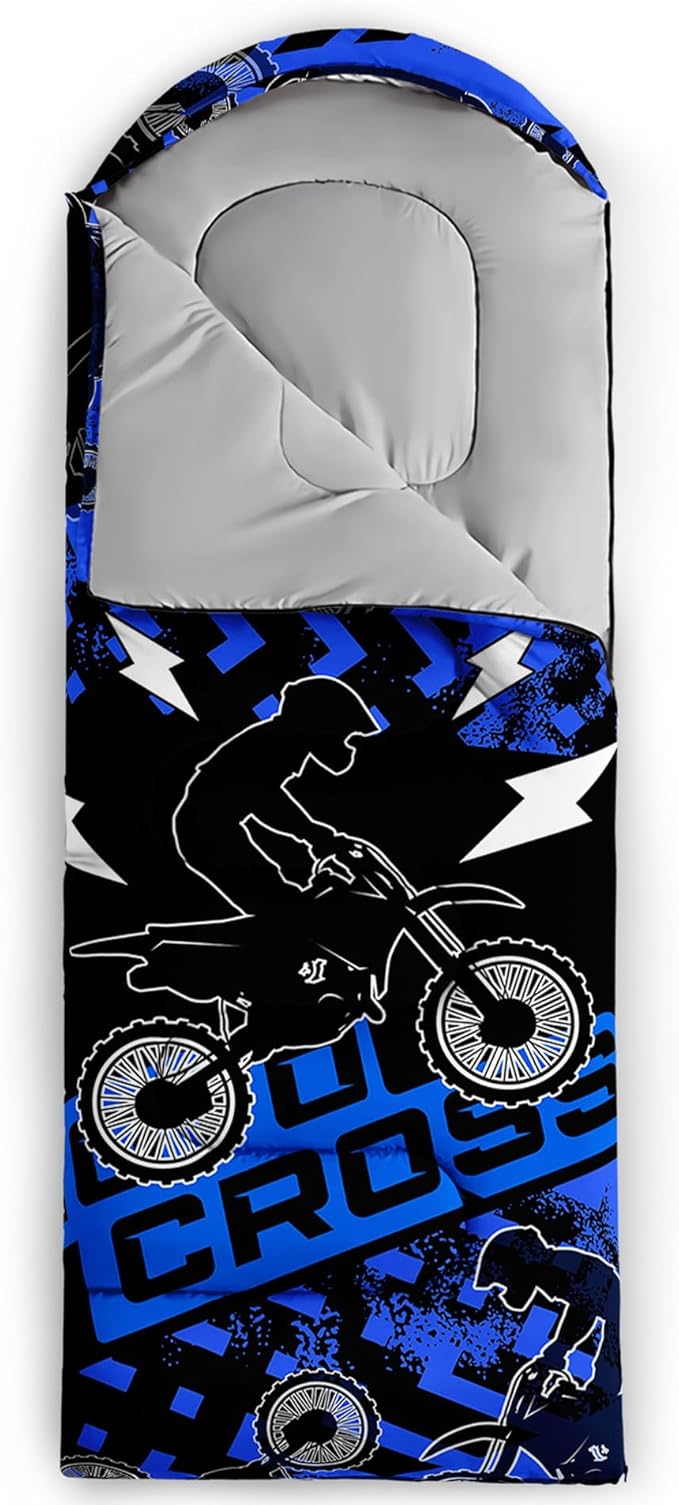 QOOMO Camping Sleeping Bags,3 Season Warm & Cool Weather,Lightweight,Waterproof Sleeping Bags for Adults & Kids,Traveling,and Outdoors,Camping Gear Equipment