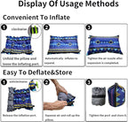 1Pack Inflatable Pillow-Camping Pillow - Air Pillows for Backpacking &Airplane,Hiking,Traveling,Neck Lumbar Support Blow Up Pillow,Compressible.