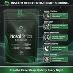 Extra Strong Nasal Strips – Heavy-Duty Nose Strips for Snoring Relief & Improved Breathing – 60 Count – Drug-Free Sleep Aid for Men & Women – Enhanced Adhesion, Opens Nasal Passages
