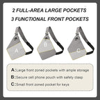 Anti Theft Crossbody Travel Bags for Women Men Cross Body Slim Sling Handbags with S Hook Antitheft