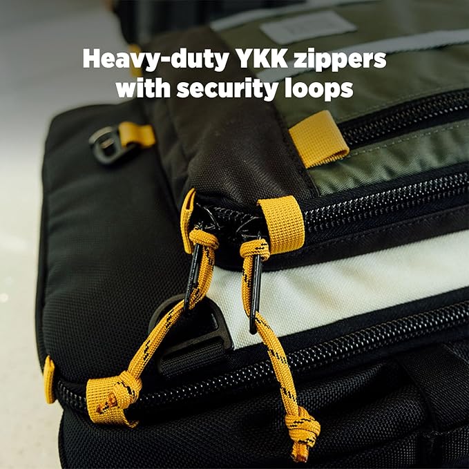 Topo Designs Global Travel Bag – 30L or 40L - Carry-On Compliant Most Airlines, Durable Travel Duffel Bag, Clam Shell Main Pocket, Laptop Sleeve, Backpack, Luggage (30L / Navy/Sahara)