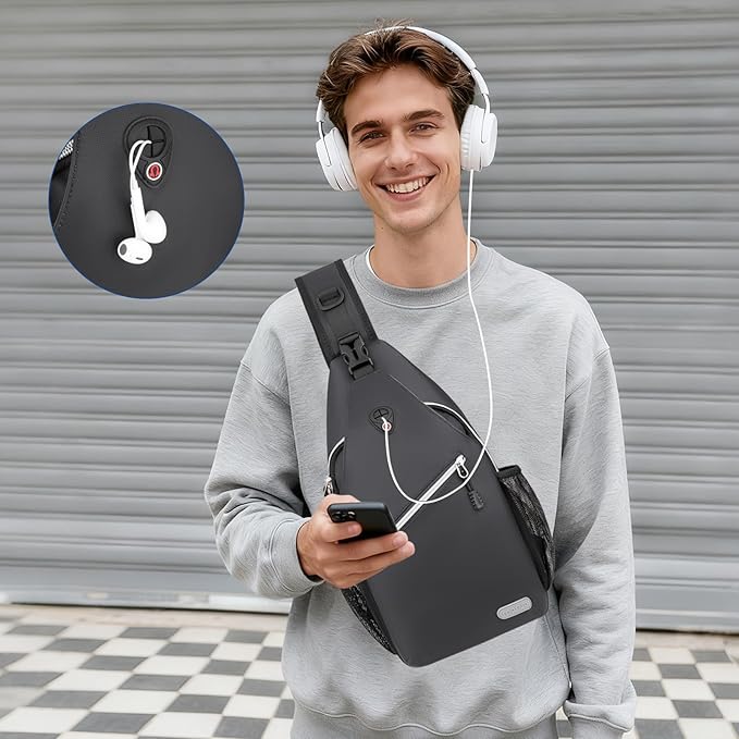 MOSISO Sling Backpack, Multipurpose Crossbody Shoulder Bag Travel Hiking Daypack