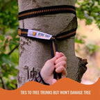 X-Large 2 Person Camping Hammock with Mosquito Net - Compact Double Hammock with Bug Net, Pocket, Tree Straps & Heavy Duty Carabiners - Parachute Grade Nylon Can Hold Over 600lbs of Weight