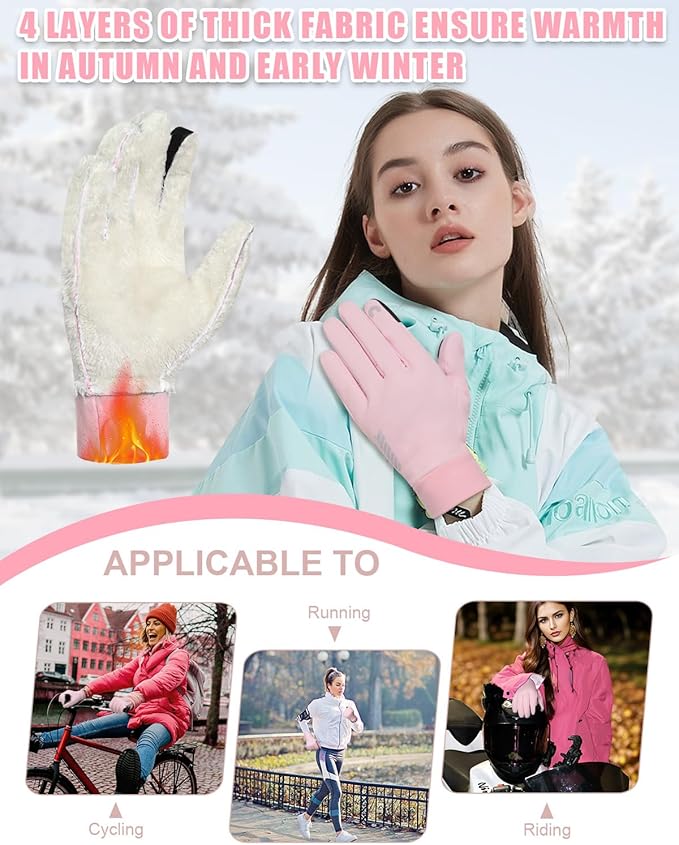 RIGWARL Gloves for Cool&Cold Weather Waterproof, Winter Gloves for Men Women Touch Screen