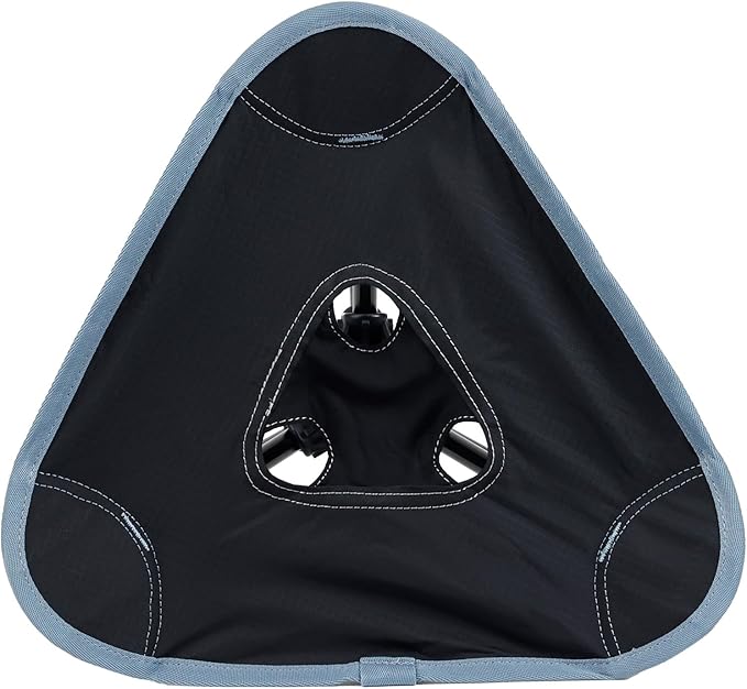 GRAND TRUNK Compass 360 UC Swivel Stool - Ultra-Compact 260lb Capacity Portable Seat for Camping, Travel & Outdoors (Sea Black)