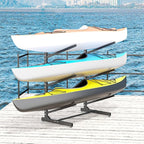 Kayak Storage Rack, Heavy-Duty Metal Kayak Storage Rack Adjustable Freestanding Kayak Stand, Canoe and Paddleboard Kayak Rack for Indoor & Outdoor Use