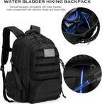 30L Military Tactical Backpack for Men 3 day Assault Pack Molle Daypack Army Hiking Rucksack (Black)