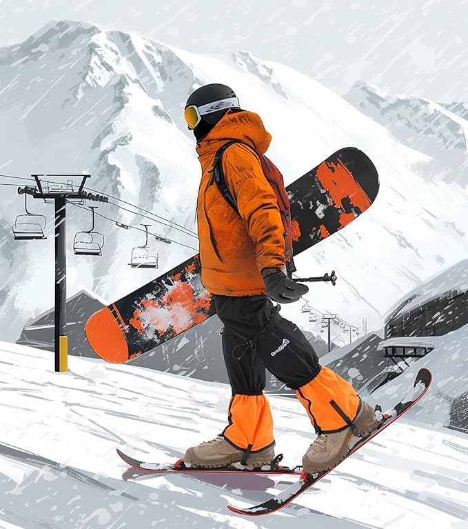 Waterproof Leg Gaiters for Men Women, Adjustable Snow Boot Gators for Hiking, Skiing, Hunting, Outdoor Adventures