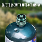 Camping Stove Adapter 1 Lb Propane Small Tank Input EN417 Lindal Valve Output Outdoor Cylinder LPG Canister Adapter for Outdoor Backpack Hiking 2PCS