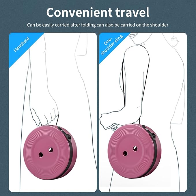 Ultra-Lightweight Collapsible Stool - Portable Folding Seat for Camping, Hiking, Travel & Outdoor Activities (Gradient Purple)