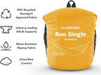 KAMMOK: Single Hammock | Made from Strong & 100% Recycled Water Resistant Ripstop Fabric | Comfortable, Packable, Lightweight (Lifetime Adventure Grade Warranty), Sunflower Gold