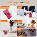 2025 Latest Portable Charger, 16800mAh Magnetic 15W Wireless Power Bank with 2 Built in Cables, LED Display Battery Pack Travel Essentials for iPhone 17/16/15/14/13/12/Pro/Mini/Pro Max