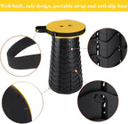 Fishboy Upgraded Collapsible Stool, 400lbs Max Weight, Lightweight But Sturdy, Portable Retractable Folding Telescoping Foldable Camping Stool for Adults Outdoor Fishing Hiking Gardening Travel BBQ