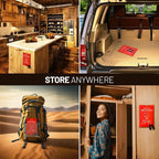 Emergency Fire Blanket, 40” x 40” Fire Blanket for Home and Kitchen, Fiberglass Fire Blankets for Camping Car Boat Office Warehouse Fire Safety, Quickly Suppresses The Spread of Fire