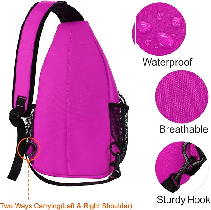 MOSISO Sling Backpack, Multipurpose Crossbody Shoulder Bag Travel Hiking Daypack