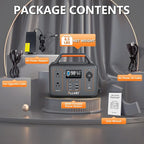 ALLWEI 300W Solar Generator with 100W Solar Panel Included, 280Wh Portable Power Station with AC Outlet USB Port, Solar Powered Battery Generator for Outdoor Camping, Home Backup, Power Outage