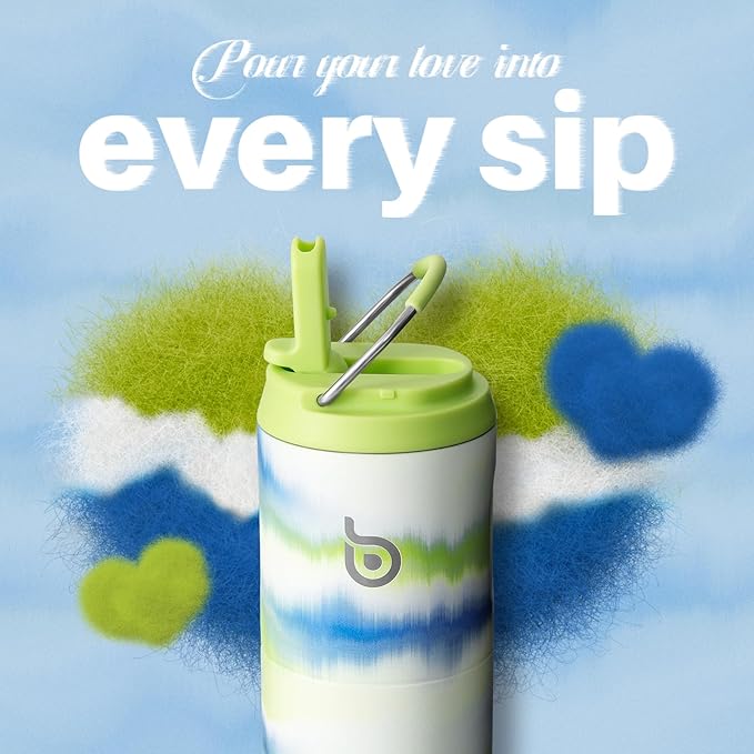 BOTTLE BOTTLE Insulated Water Bottle 24oz with Straw Lid and Handle for Sports Travel Gym Stainless Steel Water Bottles Double-Wall Vacuum Metal Leak Proof BPA-Free