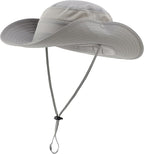 Connectyle Wide Brim Sun Hat for Men Breathable Cowboy Boonie Hat UPF 50+ Sun Protection Bucket Hat for Fishing Hiking