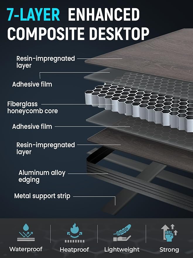 KingCamp Folding Glass Fiber Camping Table, Portable Camp Table with Adjustable Height Aluminum Legs & Carry Bag for Outdoor, Picnic, Beach, Party, Indoor, Use for 4-6 People