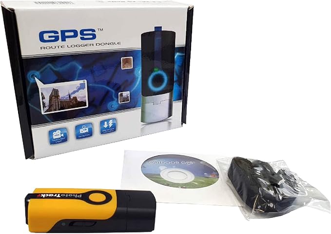 Canmore GT-730FL-S USB GPS Tracker Stick Data Logger, Built-in Rechargeable Battery, WAAS, A-GPS, 256,000 Waypoints, 65 Channels, Windows XP/Vista / 8 Compatible, Yellow