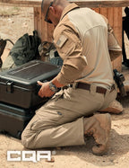 CQR Men's Flex Ripstop Tactical Pants, Water Resistant Stretch Cargo Pants, Lightweight EDC Hiking Work Pants