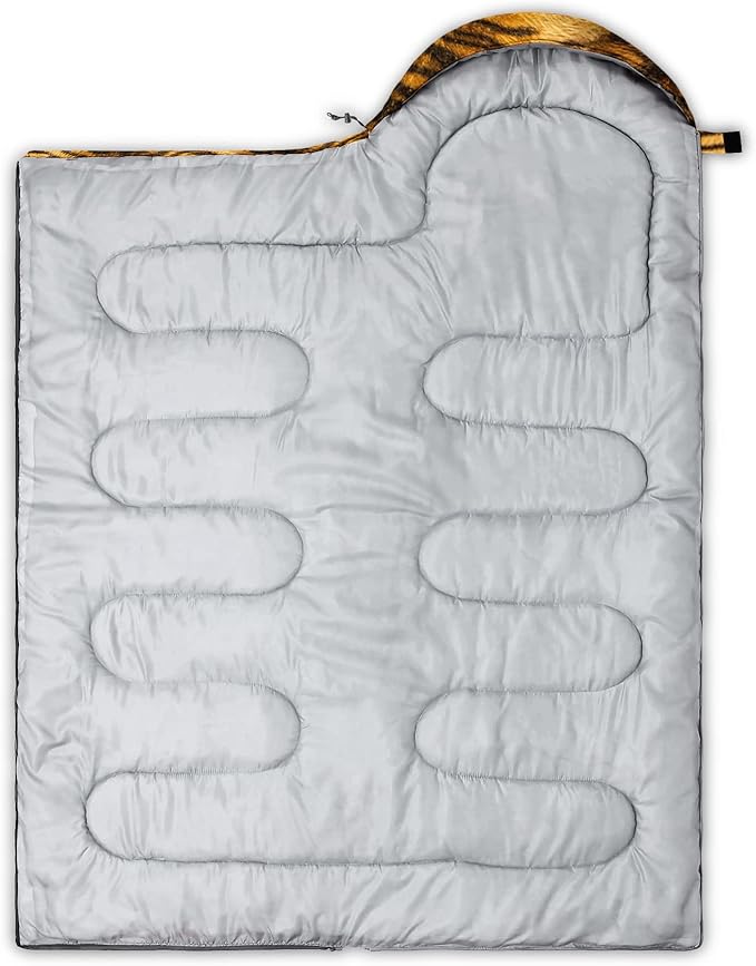 QOOMO Animals Camping Sleeping Bags,3 Season Warm & Cool Weather,Lightweight,Waterproof Sleeping Bags for Adults & Kids,Traveling,and Outdoors,Camping Gear Equipment