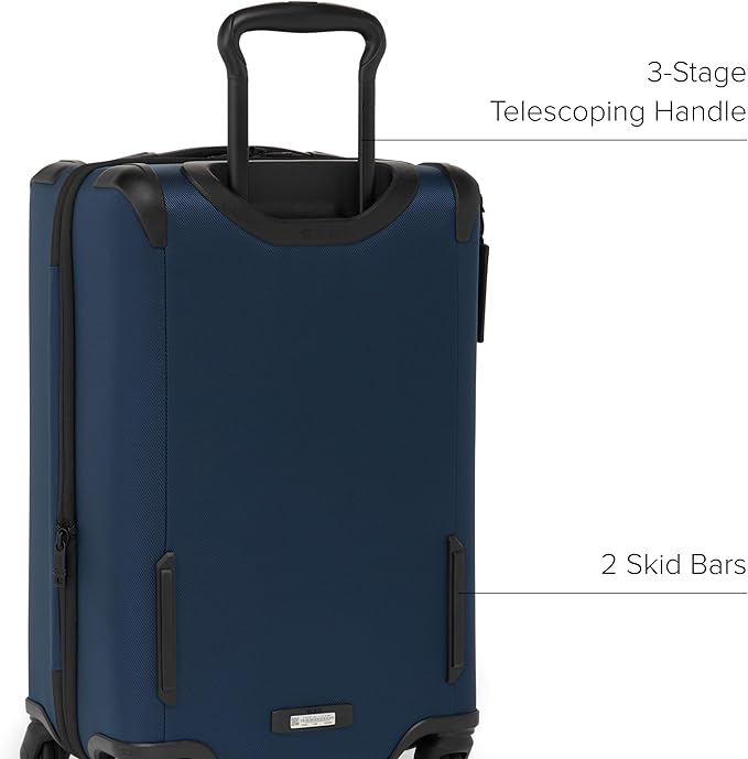 TUMI - Aerotour 4 Wheel Expandable Luggage - Men's and Women's Lightweight Business and Leisure Travel Suitcase - 21.75" International Expandable Carry-On, Navy