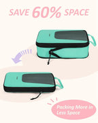 BAGSMART Compression Packing Cubes for Travel, 6 Set/5 Set/4 Set, Compression Suitcase Organizer Bags Set for Suitcases Travel Essentials, Lightweight Packing Organizers