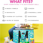 SCOUT 4 Boys Zip Tote XX-Large - Durable Lightweight Bag for Beach, Pool, Family Travel, Storage - Water-Resistant, Zips Shut