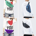 MAXTOP Large Crossbody Fanny Pack with 4-Zipper Pockets,Gifts for Enjoy Sports Festival Workout Traveling Running Casual Hands-Free Wallets Waist Pack Phone Bag Carrying All Phones