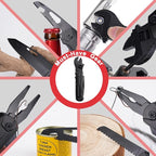 19-in-1 Multitool Wrench – Stainless Steel Adjustable Wrench with Pliers, Knife, Wire Cutter, Saw, Screwdrivers – Compact EDC Pocket Tool for Camping, DIY Repairs, Gift for Men