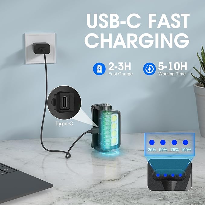 Rechargeable Headlamp Flashlight, 8 LED 2500 Lumen Super Bright Headlight with White Red Light & Motion Sensor, 2-Pack Waterproof Head Lamp for Adult Kid, Headlamps for Outdoor Camping Running Fishing