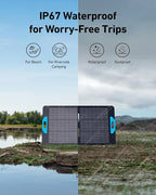 Anker SOLIX F2000 Portable Power Station, PowerHouse 767, 2048Wh GaNPrime Solar Generator with 100W Solar Panel, LiFePO4 Batteries, 4 AC Outlets Up to 2400W for Home, Power Outage, Outdoor Camping