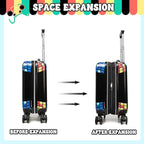 Kid’s Luggage Set 2 Piece Suitcase Set 16’’ Hardside Luggage with Spinner Wheels Girls Boys Carry on Luggage Travel Rolling Luggage Airline Approved