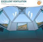 Tents for Camping 6/8/10 Person Camping Tent with Screen Porch, Weatherproof Large Cabin Tent with Rainfly and Carry Bag, Family Tent for Outdoor Camping and Backyard