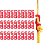 30Pcs Guyline Tensioner Aluminum Alloy Guy Line Cord Adjusters Tent Rope Tensioners Paracord Tensioner for Outdoor Tent Camping Hiking Accessories
