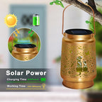Cat & Dog Solar Lantern Outdoor, yeuago Waterproof Garden Lights with Paw Prints - Memorial Gifts for Pet Lovers, Christmas Decor for Backyard, Patio
