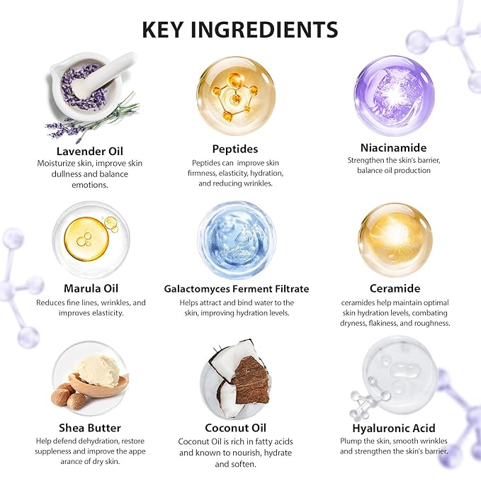 33 pcs Mother's Day Gift for Mom, Lavender Bath & Body Basket Gift Set for Women, Home Spa Kit, Face Sheet Mask Skin Care Gift Set, Cosmetic Bag, Necklace, Birthday, Christmas, Anniversary, Wife