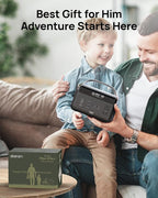 300W Portable Power Station for Dad, 179.2Wh(56000mAh) LiFePO4 Battery Power Station w/ 2 AC Outlets, 1.5H Fast Charge & LED Light Solar Generator, Father’s Day Gifts for Camping, Travel, Emergencies