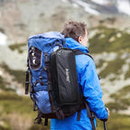 G4Free 2 Pack Folding Lightweight Camp Chair High Back Camping Chair Backpacking Chair Heavy Duty 330lbs with Headrest Pocket Black