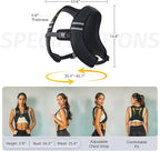 ZELUS Weighted Vest, Z-Fit Soft Iron Weighted Vest for Women and Men, 5/10/15 lb Weight Vest with Reflective Stripes & Adjustable Straps, Ultra Thin Weight Vest for Home Gym Strength Training Weight Loss Workout