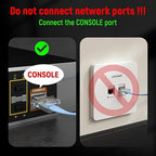 USB Console Cable,USB to RJ45 Console Cable for Cisco Routers/AP Router/Switch Windows, Mac, Linux(1.8m,50pack)