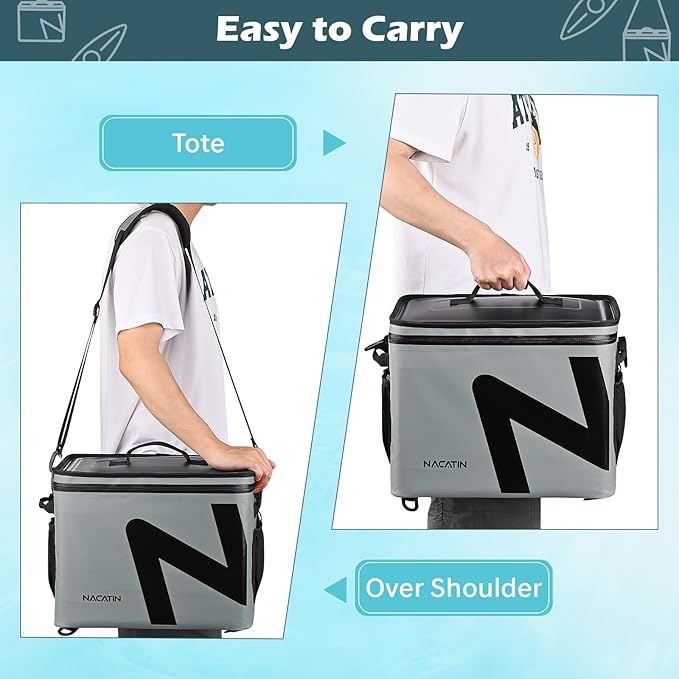 Paddle Board Cooler, Large 5-Layer Leakproof Insulated Cooler Bag with Bottle Opener, Removable Inner Liner Cooler Bag for Travel, Camping, Picnic, SUP