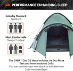 Crua Duo Outdoor Camping Tent – 2 Person Tent for Camping, Easy Pop-up Assembly, Lightweight and Waterproof Outdoor Gear for Hiking Backpacking, Weather Resistant