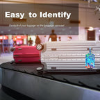 4 Pack Luggage Tag for Suitcases TSA Approved, Leather Suitcase Tags Identifiers, Cute Bag Name Travel Tags ID Labels for Women Men Cruise Airport Luggage Travel Essentials by Sodsay